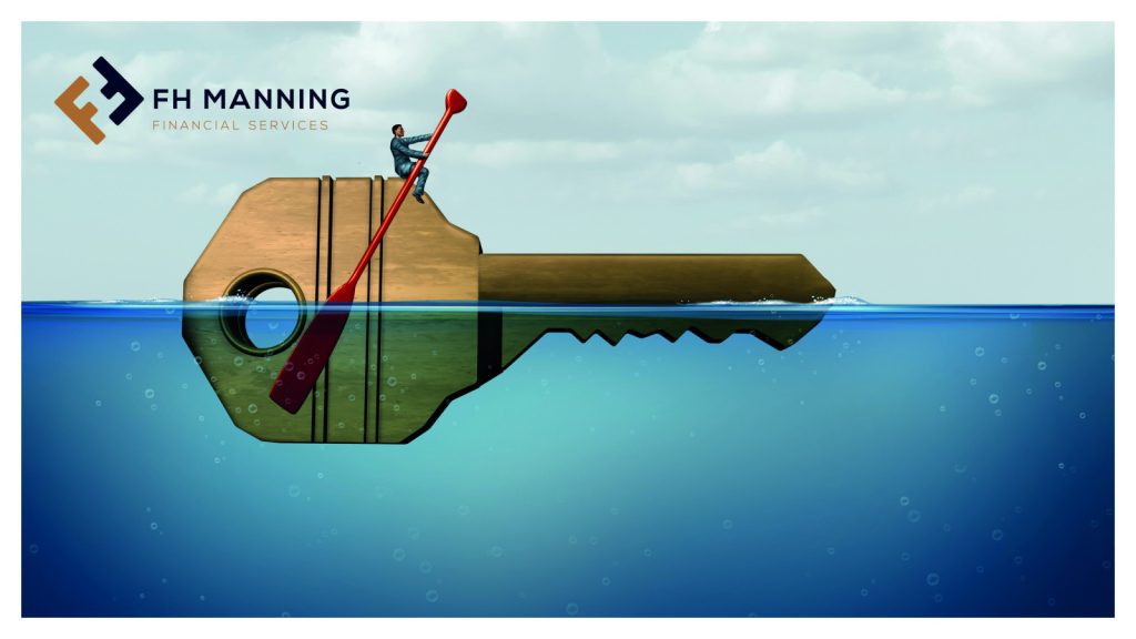 Man paddling on top of a key - FH Manning Financial Adviser near me