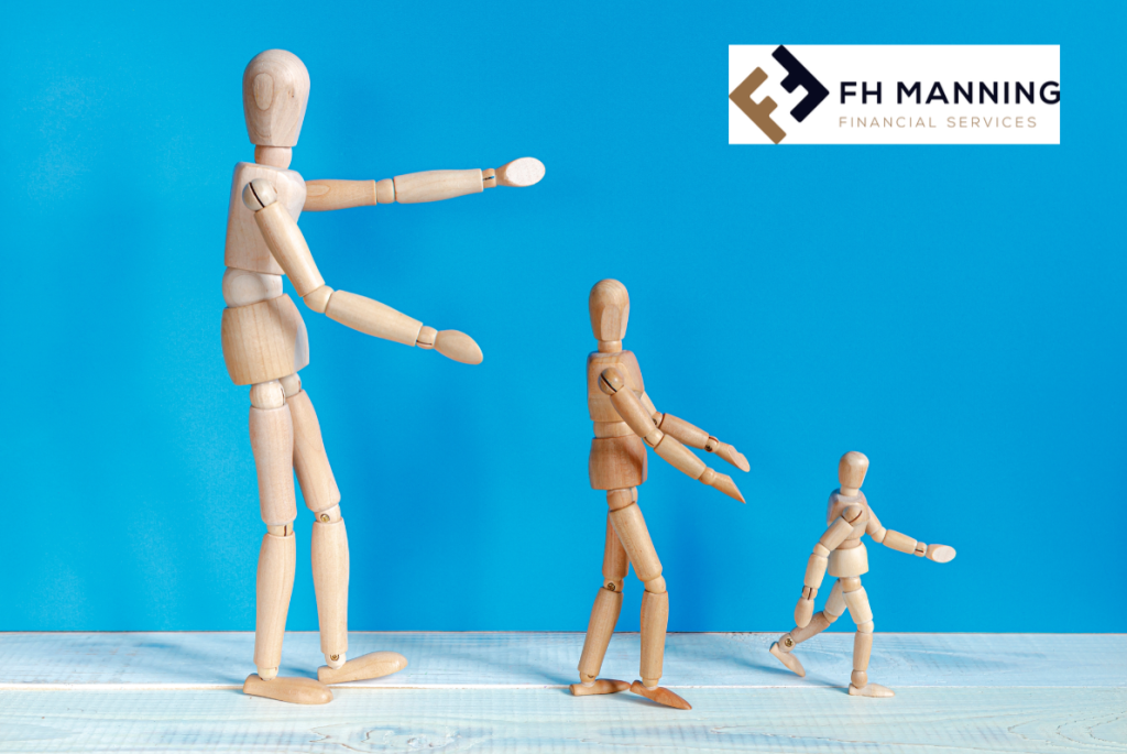 Three mannequins showing three generations. FH Manning succession planning blog image